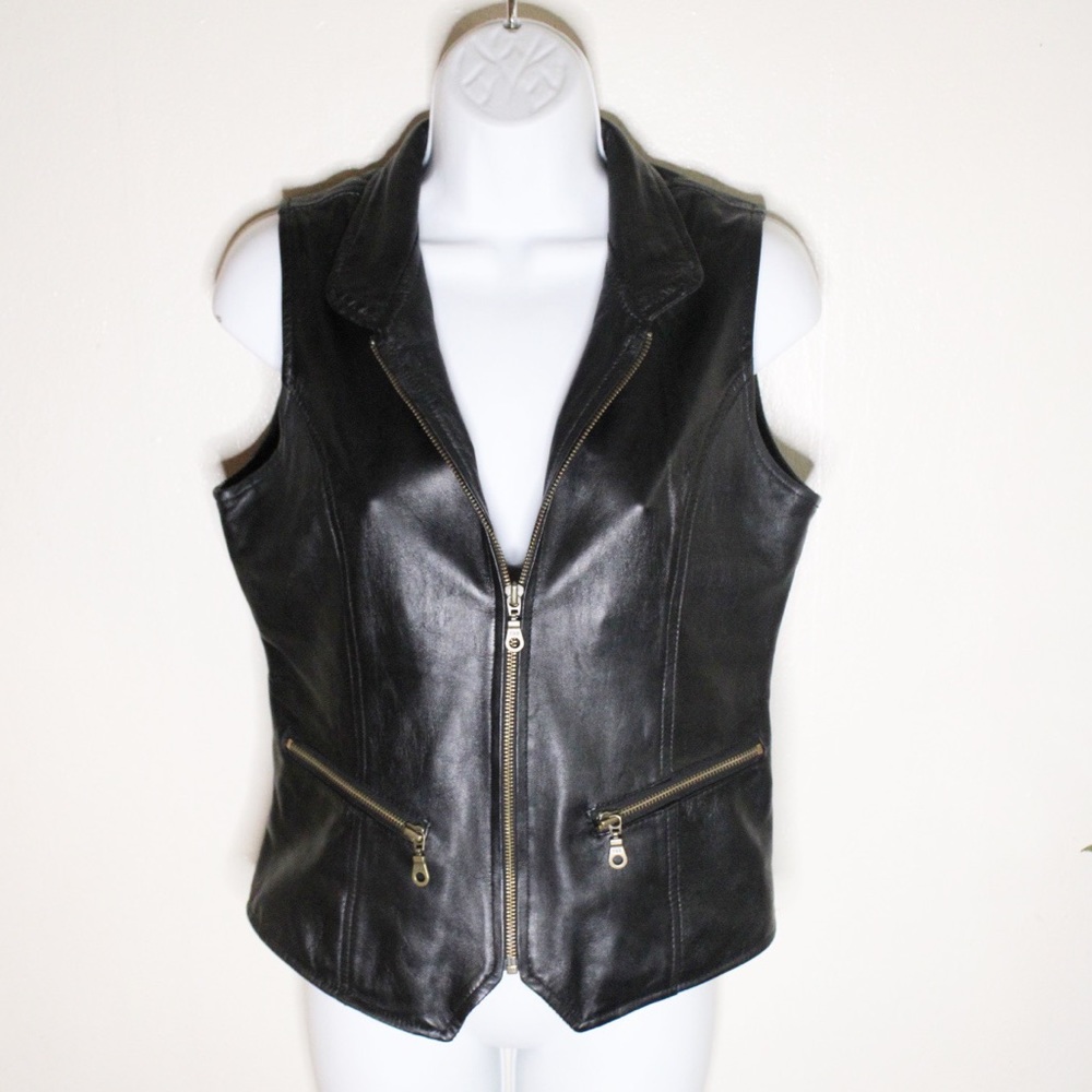 100% leather vest women’s